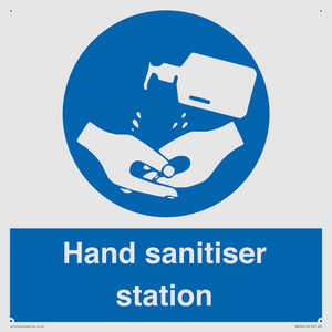 Hand sanitiser station